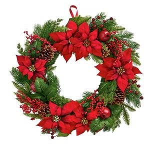 SAL Gifting XL Poinsettia Wreath - gallery image 2