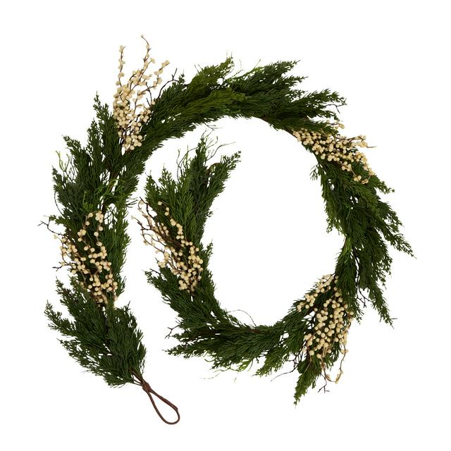 SAL Gifting Cedar With White Berry Garland - gallery image 1