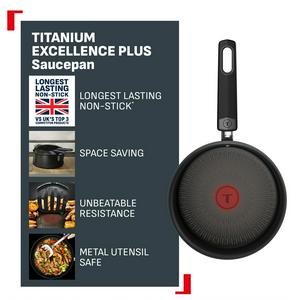 Tefal Titanium Excellence Plus Saucepan With Lid - 18cm - gallery image 2