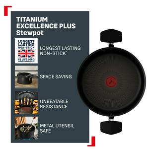 Tefal Titanium Excellence Plus Stewpot With Lid - 24cm - gallery image 2