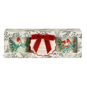 Sainsbury's Home Pack of 3 Christmas Spice Gift Ceramic Candles - gallery image 4