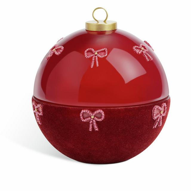 Habitat Under The Christmas Tree Flocked Large Bauble - gallery image 1