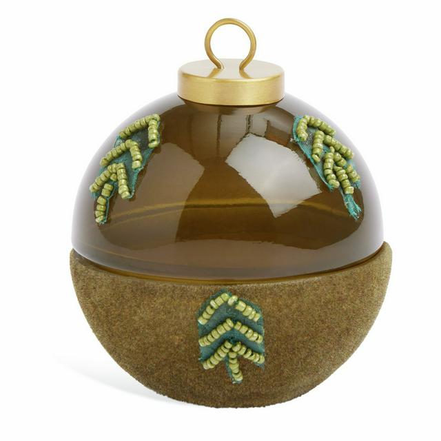 Habitat Under The Christmas Tree Flocked Small Bauble - gallery image 1