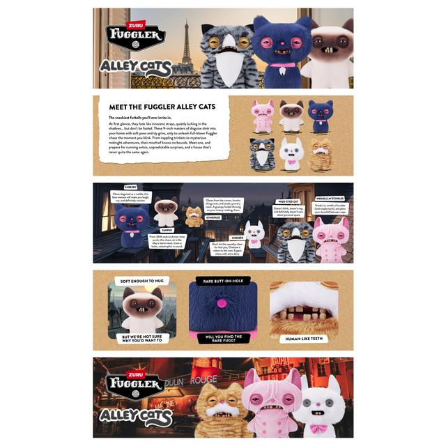 Zuru Fuggler Alley Cats S1 Assortment - 9 inches - gallery image 1