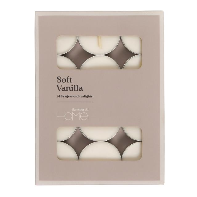Sainsbury's Home Pack of 24 Tealights - Soft Vanilla - gallery image 1