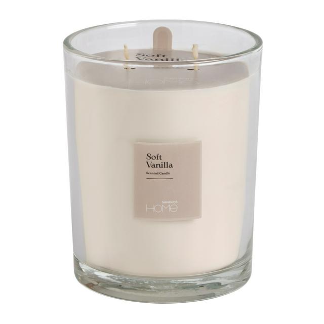  Sainsbury's Home 500g Candle - Soft Vanilla - gallery image 1