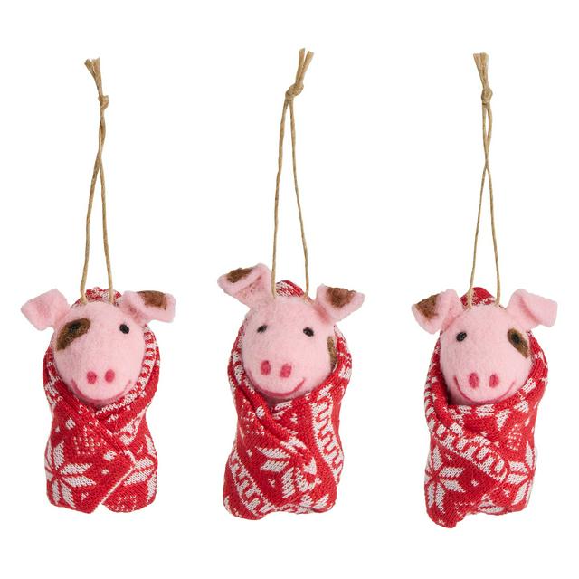 Sainsbury's Home Pigs in Blankets Hanging Decoration - gallery image 1