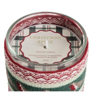 Sainsbury's Home Christmas Spice Candle With Robin Jumper - gallery image 3