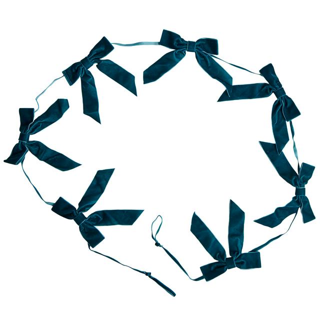 Sainsbury's Home Velvet Garland - Blue - gallery image 1