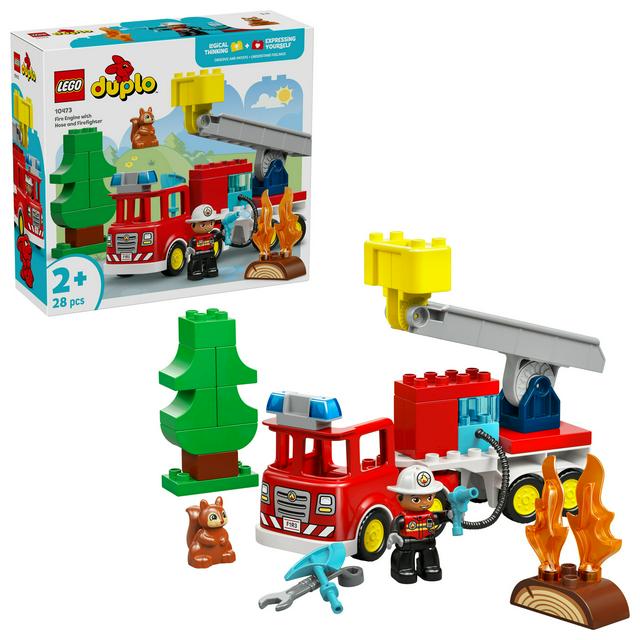 Lego Duplo Fire Engine With Hose & Firefighter 10473 - gallery image 1