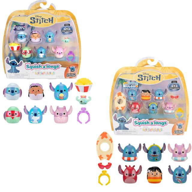 Squish-a-Longs Disney Stitch MiniSquish Multipack Assortment - gallery image 1