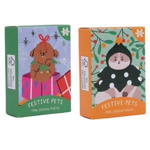 Professor Puzzle Festive Pets Mini Jigsaw Puzzle Assortment - gallery image 2
