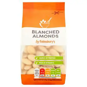 Sainsbury's Almonds Blanched 100g