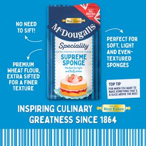 McDougalls 1kg Speciality Supreme Sponge Self Raising Flour - gallery image 2