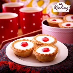 Mr Kipling Cherry Bakewell Tarts Cakes x6 - gallery image 3