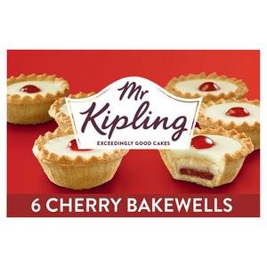Mr Kipling Cherry Bakewell Cakes x6