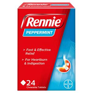 Rennie Peppermint Heartburn & Indigestion Relief Tablets x24 - video