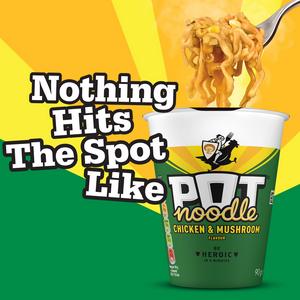 Pot Noodle 90g Chicken & Mushroom Instant Noodles - gallery image 4