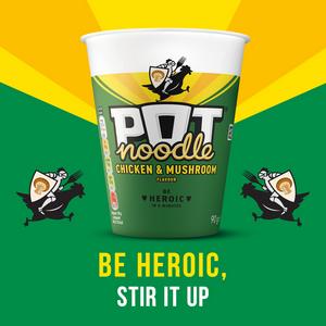 Pot Noodle 90g Chicken & Mushroom Instant Noodles - gallery image 5