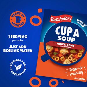 Batchelors Cup a Soup Minestrone with Croutons x4 94g - gallery image 2