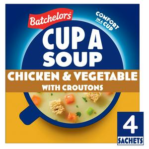 Batchelors Cup a Soup, Chicken & Vegetable with Croutons x4 110g - video