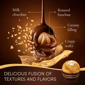 Ferrero Rocher Milk Chocolate & Hazelnut Pralines Gift Box 16 Pieces 200g - gallery image 2