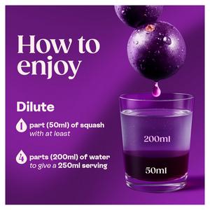 Ribena Blackcurrant Squash 850ml - gallery image 4