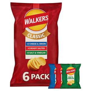 Walkers Classic Variety Multipack Crisps 6x25g - gallery image 2