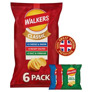 Walkers Classic Variety Multipack Crisps 6x25g - gallery image 3