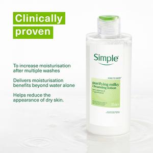 Simple Kind To Skin Purifying Cleansing Lotion for Sensitive Skin 200ml - gallery image 2