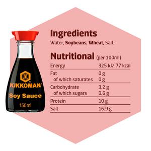 Kikkoman Soy Sauce, Naturally Brewed 150ml - gallery image 3