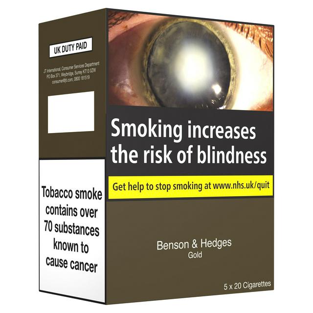 Benson & Hedges Gold King Size 5x 20 Pack - £82.5 - Compare Prices