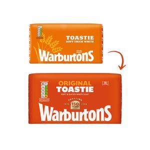 Warburtons Toastie Thick Sliced White Bread 800g - gallery image 2
