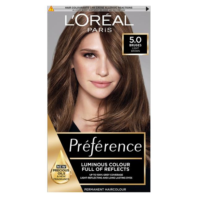 L'Oreal Paris Preference Permanent Hair Dye Bruges Light Brown  |  Sainsbury's