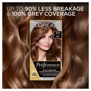L'Oreal Paris Preference Permanent Hair Dye Bruges Light Brown 5.0 - gallery image 3