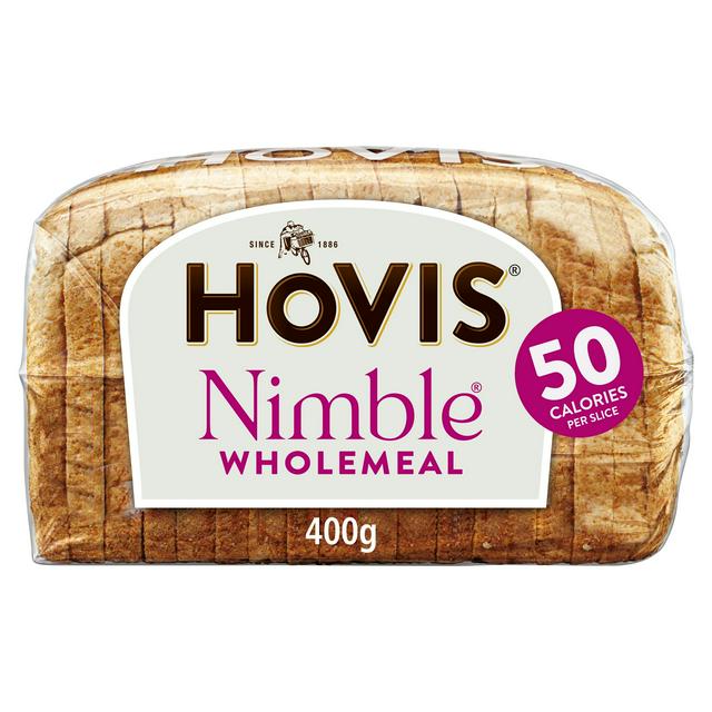 Hovis Nimble Medium Sliced Wholemeal Bread 400g