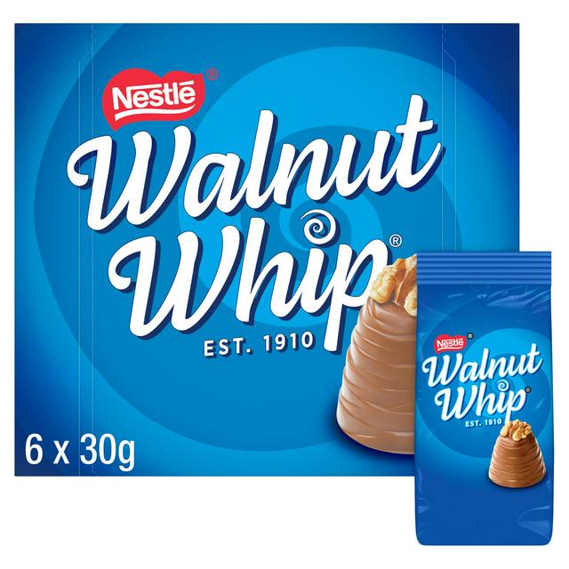 Nestle Walnut Whip 6 x 30g Milk Multipack Chocolate - gallery image 1
