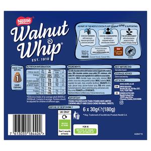 Nestle Walnut Whip 6 x 30g Milk Multipack Chocolate - gallery image 2