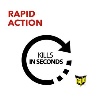 Raid Rapid Action Wasp Mosquito & Fly Killer Aerosol Spray 300ml - gallery image 5