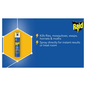 Raid Rapid Action Wasp Mosquito & Fly Killer Aerosol Spray 300ml - gallery image 6