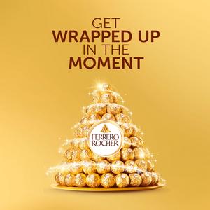 Ferrero Rocher Milk Chocolate & Hazelnut Pralines Gift Box 24 Pieces 300g - gallery image 2