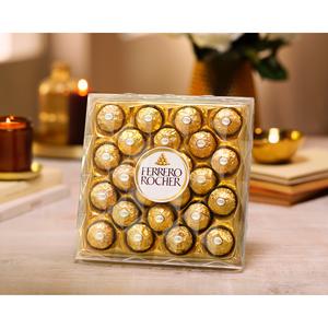Ferrero Rocher Milk Chocolate & Hazelnut Pralines Gift Box 24 Pieces 300g - gallery image 3
