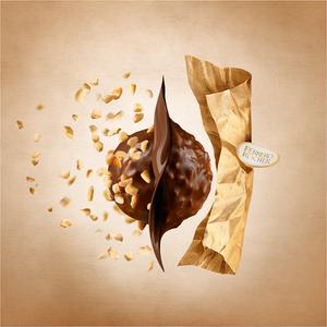 Ferrero Rocher Milk Chocolate & Hazelnut Pralines Gift Box 24 Pieces 300g - gallery image 5