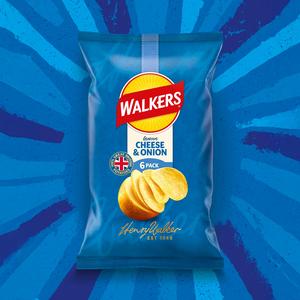 Walkers Cheese & Onion Multipack Crisps 6x25g - gallery image 2