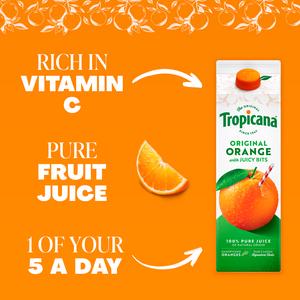 Tropicana Original Orange with Bits Fruit Juice 900ml - gallery image 3