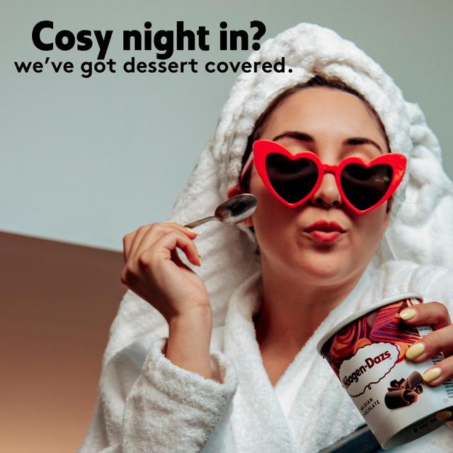 Haagen-Dazs Belgian Chocolate Ice Cream Frozen Dessert Tub 460ml