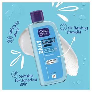 Clean & Clear Deep Cleansing Lotion Sensitive Skin 200ml - gallery image 2