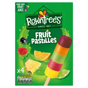 Rowntree's Fruit Pastille Ice Lollies 4x65ml