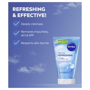 Nivea Refreshing Face Wash Gel 150ml - gallery image 2