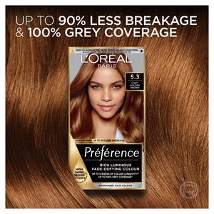 L'Oreal Paris Preference Permanent Hair Dye Virginia Light Golden Brown 5.3 - gallery image 3